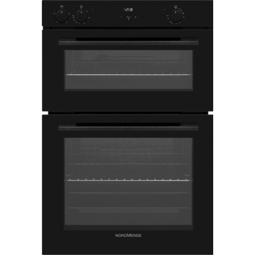 Built In Double Oven and Grill Black Glass