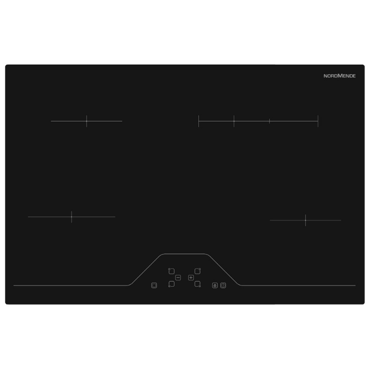 78cm 4 x Zone Touch Control Ceramic Hob Black
