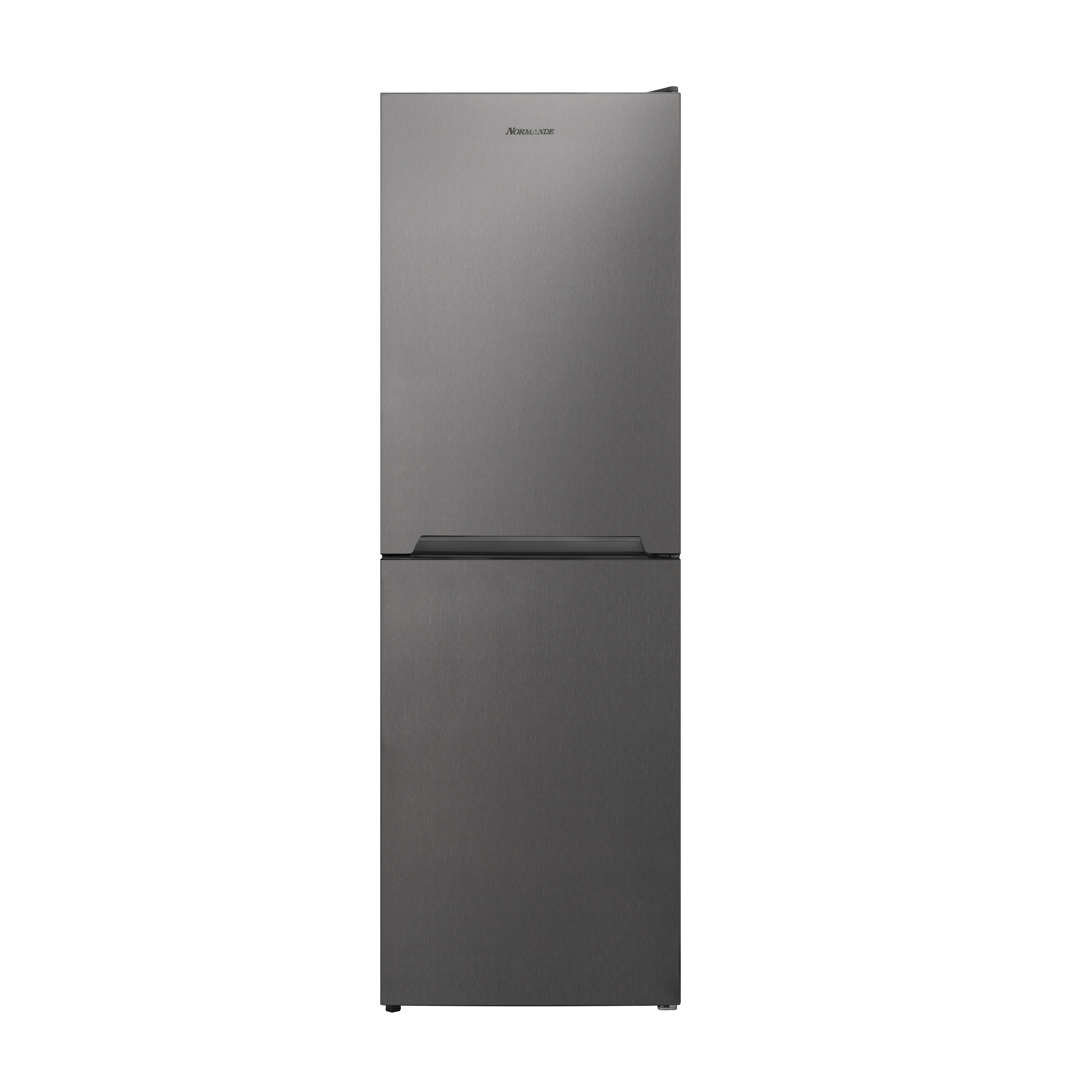 54cm Freestanding 166cm NoFrost Fridge Freezer Stainless Steel Look