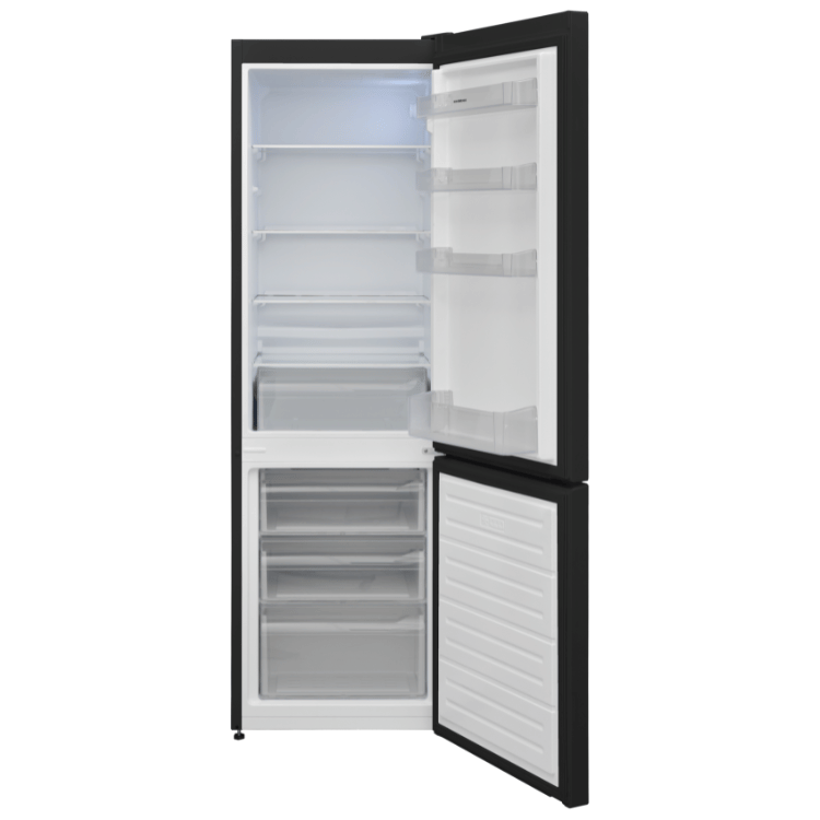 54cm Freestanding 170cm Low Frost Fridge Freezer Black