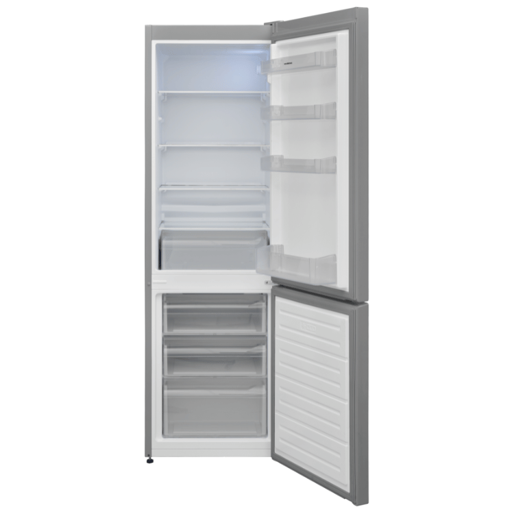 54cm Freestanding 170cm Low Frost Fridge Freezer Silver