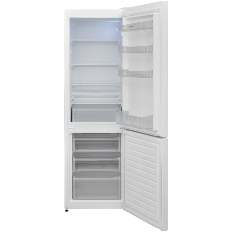 54cm Freestanding 170cm Low Frost Fridge Freezer White