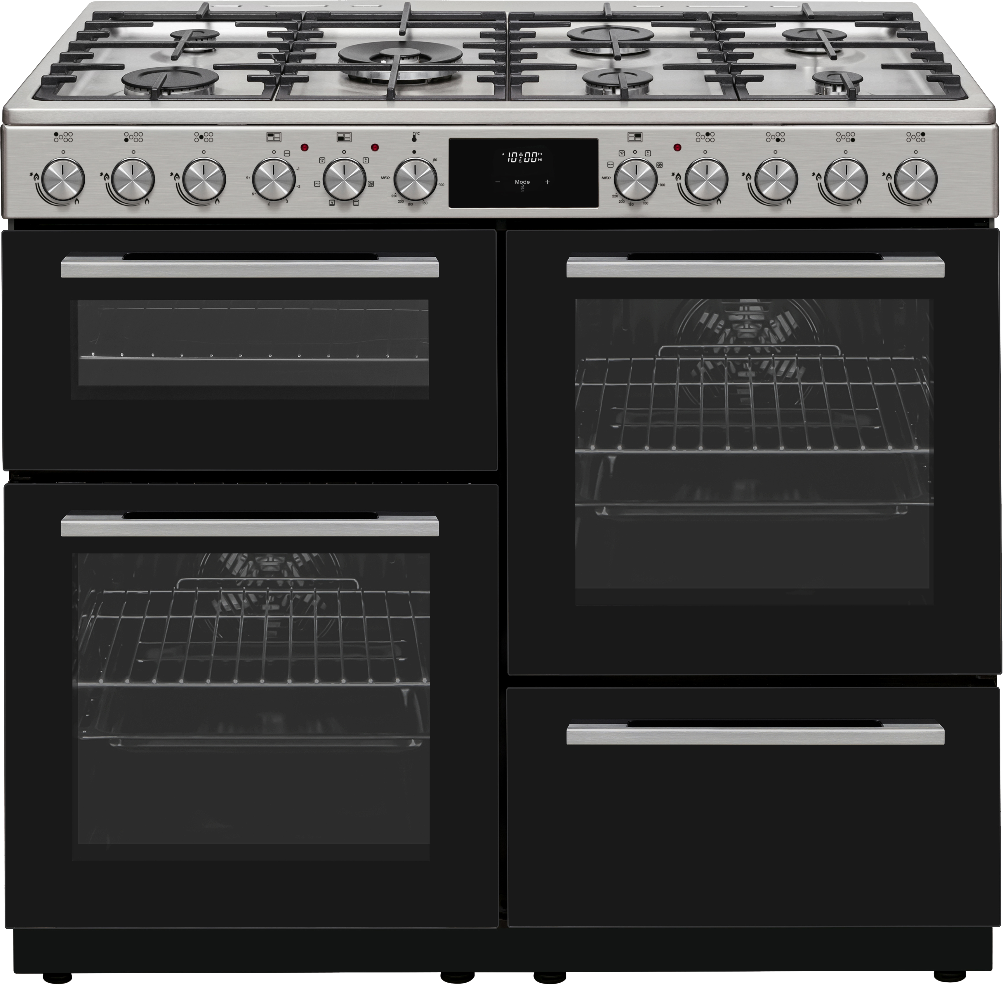F/S 100cm 4 x Cavity Range Cooker Stainless Steel