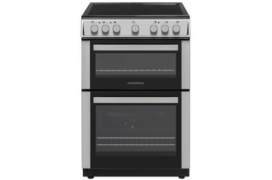 FS 60cm Double Cavity Electric Fan Cooker Stainless Steel with Ceramic Top Stainless Steel