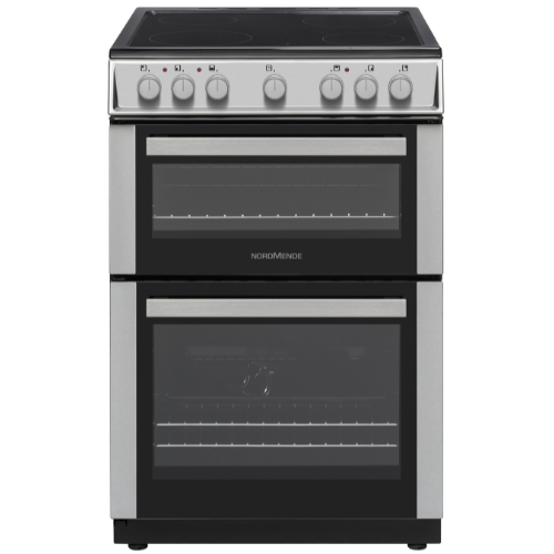 FS 60cm Double Cavity Electric Fan Cooker Stainless Steel with Ceramic Top Stainless Steel
