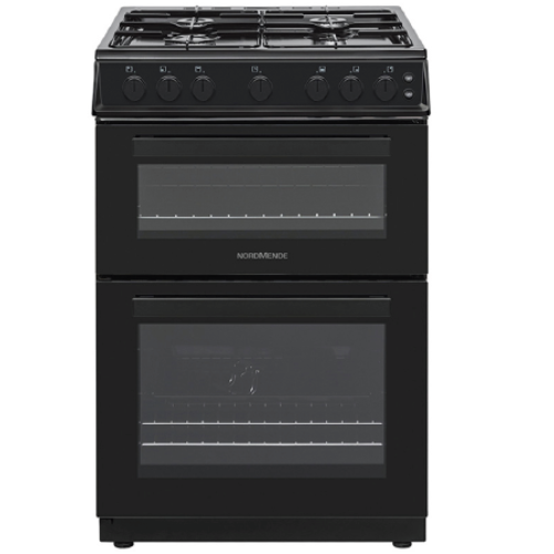 FS 60cm Twin Cavity Natural Gas Cooker Black