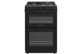 FS 60cm Twin Cavity LPG Gas Cooker Black