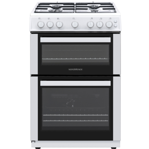 FS 60cm Twin Cavity LPG Gas Cooker White