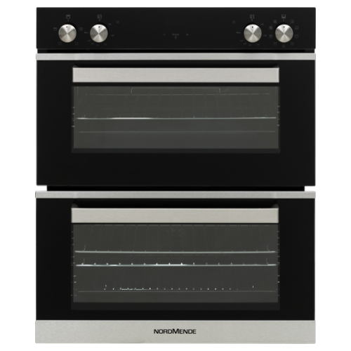 NordMende Built Under Catalytic Double Oven Stainless Steel