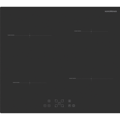  60cm 4 x Zone Touch Control Induction Hob Black Frameless