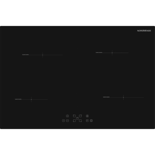 78cm 4 x Zone Touch Control Induction Hob Black Frameless