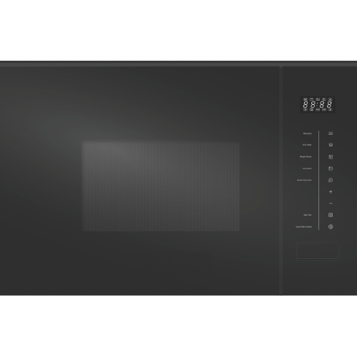 20L Built In Microwave + Grill Wall Mounted Black Glass