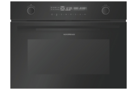 Built In 45cm 50L Combi Microwave And Multifunction Oven Black Glass