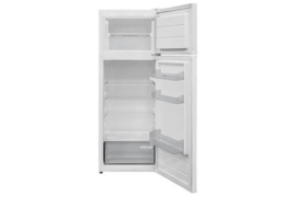54cm Freestanding 144cm Top Mount Low Frost Fridge Freezer White