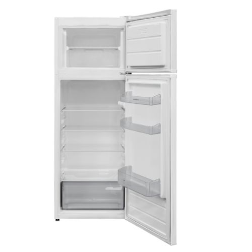 54cm Freestanding 144cm Top Mount Low Frost Fridge Freezer White