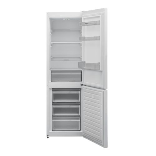 60cm Freestanding 186cm Low Frost Fridge Freezer White