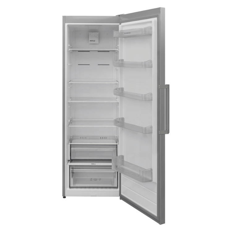 60cm Freestanding 186cm Tall Larder Fridge Real Stainless Steel