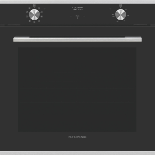 Built In 78L Multifunction Oven Catalytic Liners Digital Programmer Pure Black Glass with Stainless Steel