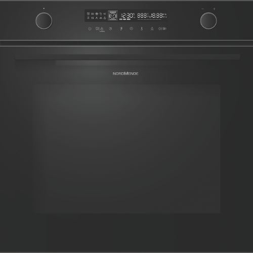 Built In 72L Multifunction Oven Easy Clean Enamel Digital Programmer Black Glass