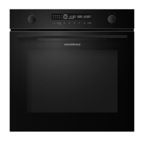 NordMende Built In 72L Multifunction Oven Catalytic Liners Interior Digital Programmer Black Glass