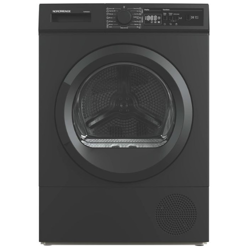 NordMende 8kg Heat Pump Tumble Dryer Dark Inox E Energy Rated