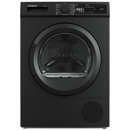NordMende 8kg Heat Pump Tumble Dryer Matt Black E Energy Rated