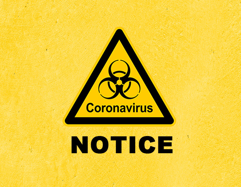 COVID19 NOTICE