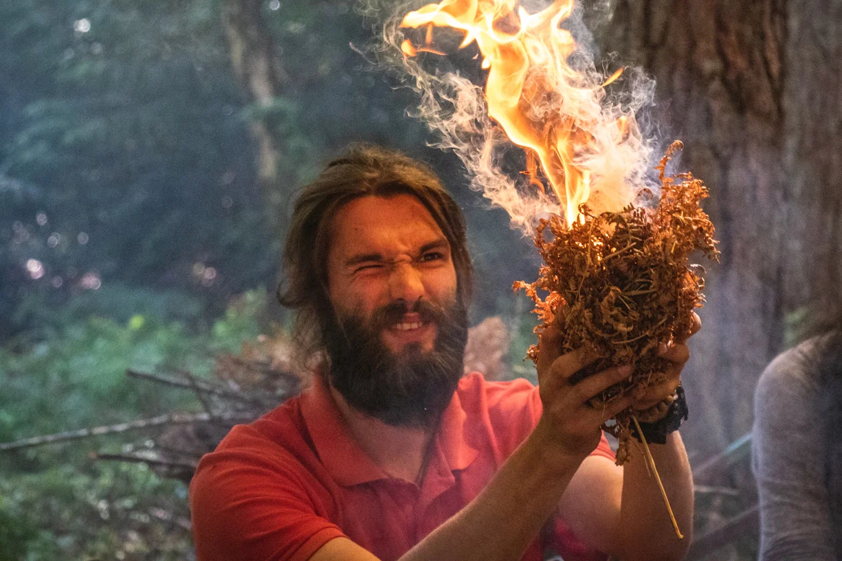 Private bushcraft session as part of an activity day