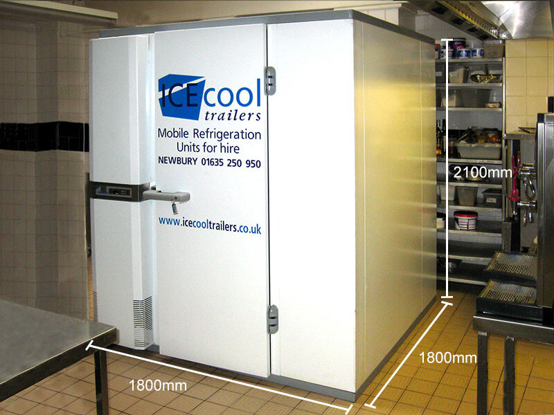 image of a cold room from Icecool Trailers