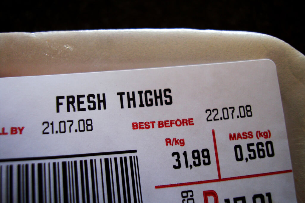 Picture of a Best Before Date