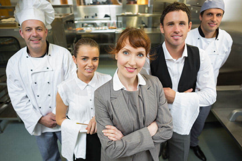 Picture of an Expeditor and Kitchen Staff