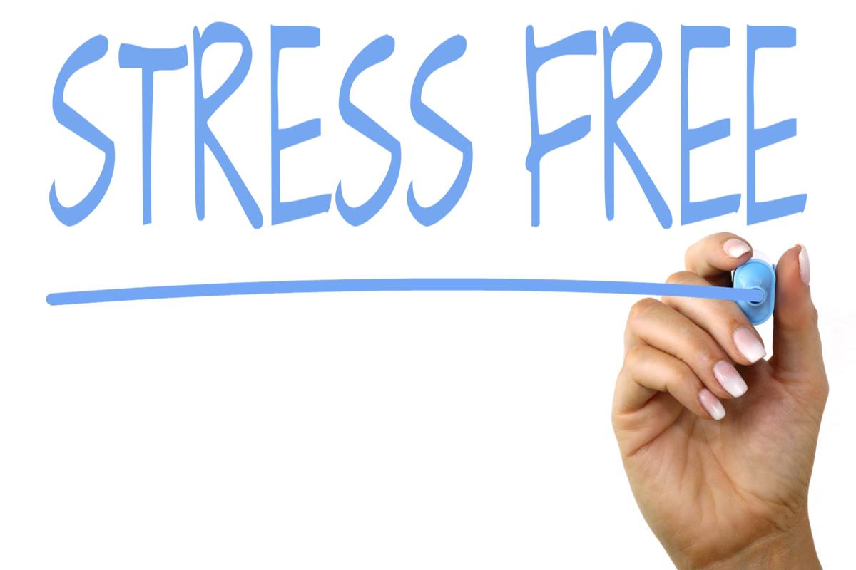 Image saying Stress Free