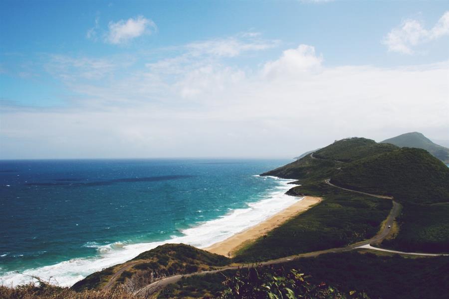photo of a tropical island