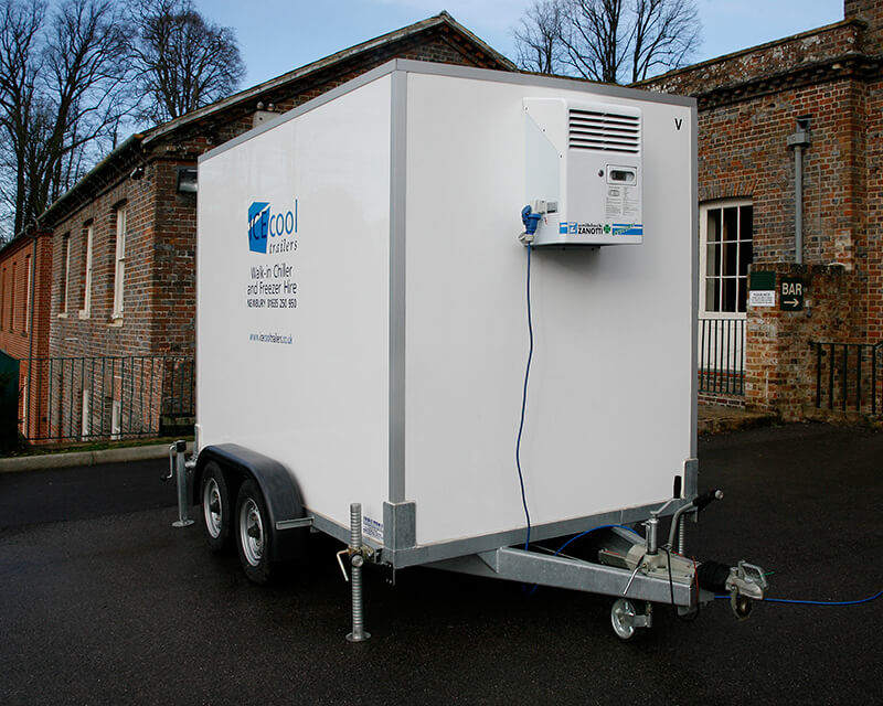 Picture of an temporary external refrigeration