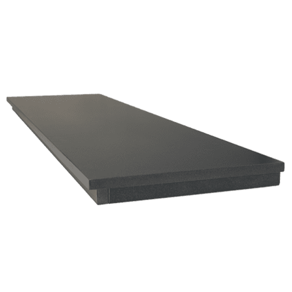 Honed Black Granite – Boxed and Lipped Hearth