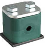 Single Polypropylene Clamps with Hexagon Bolts