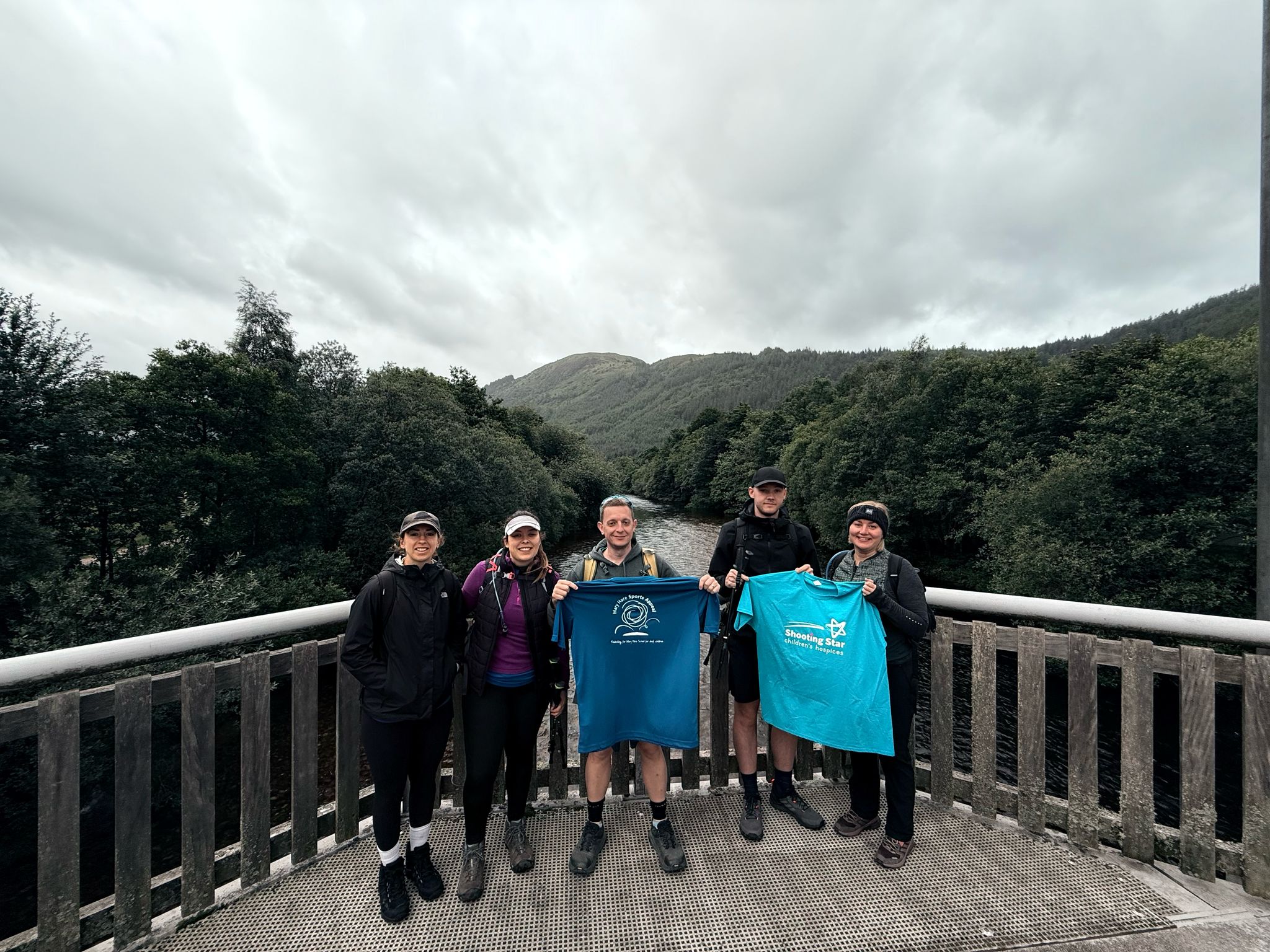 Murray team on a charity training walk