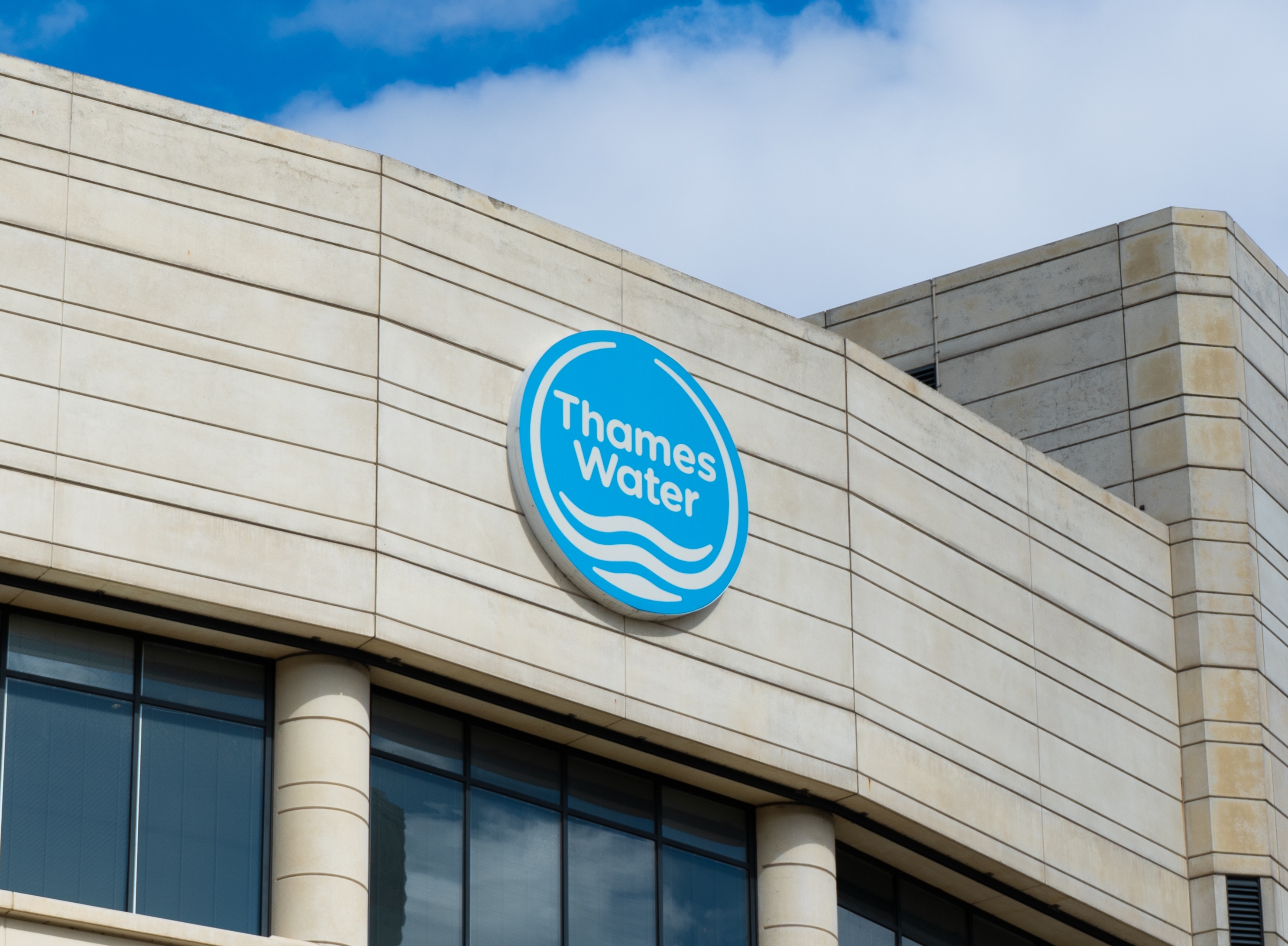 Thames Water Logo on building