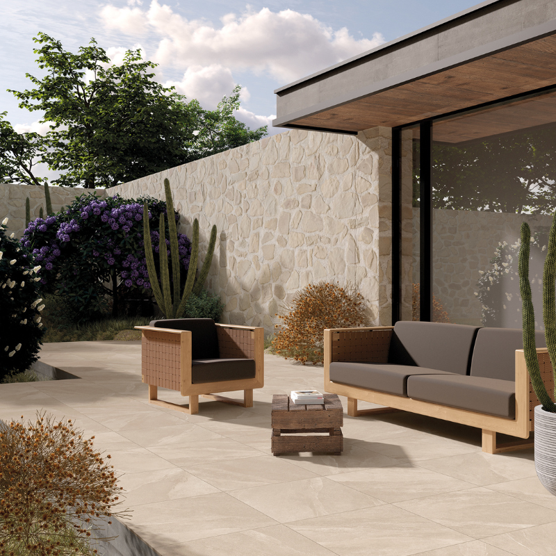 carrelage grès cérame Ardesia beige OMSTONE Caraïbes Martinique