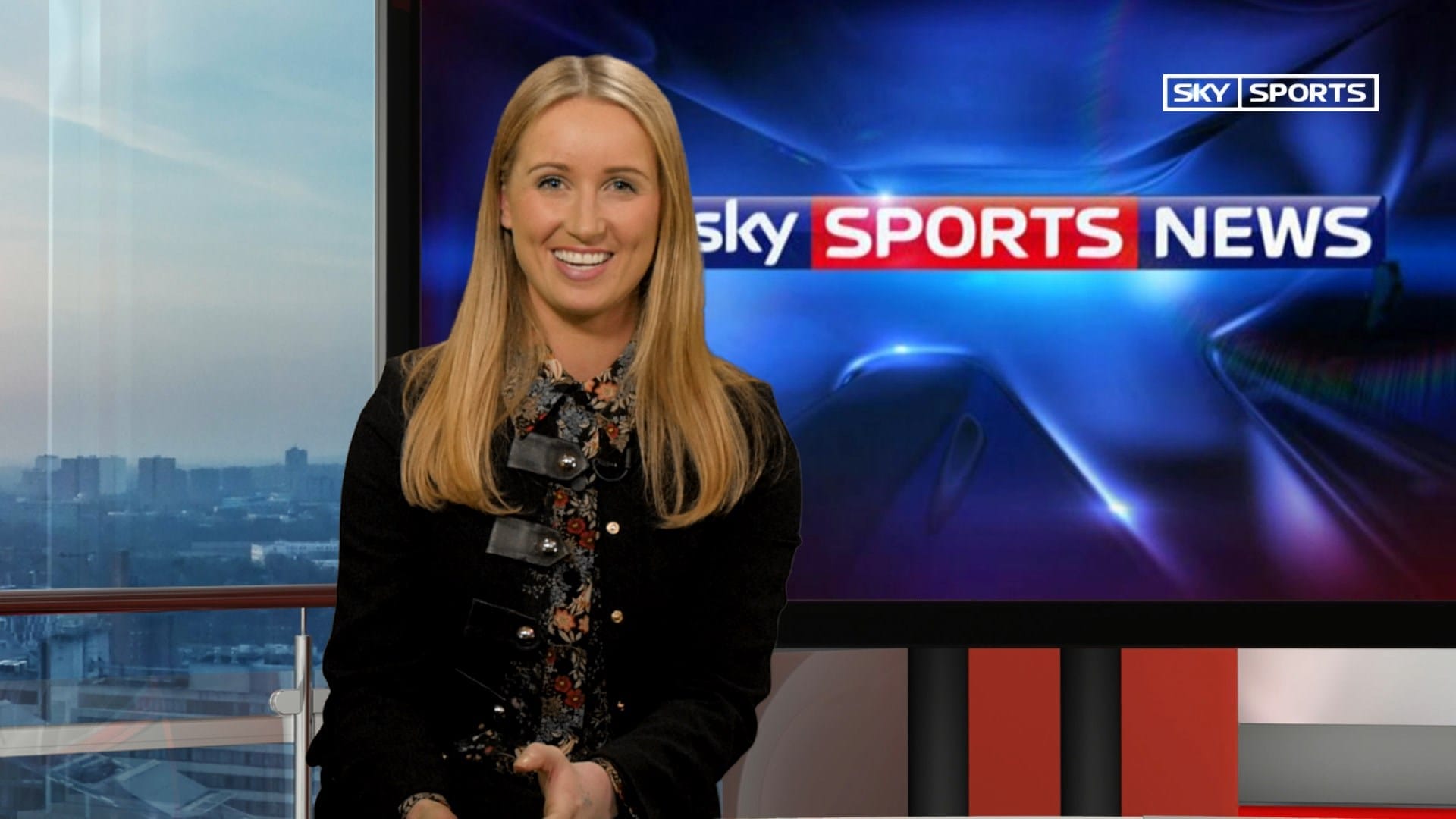 Piece to camera during TV presenter training