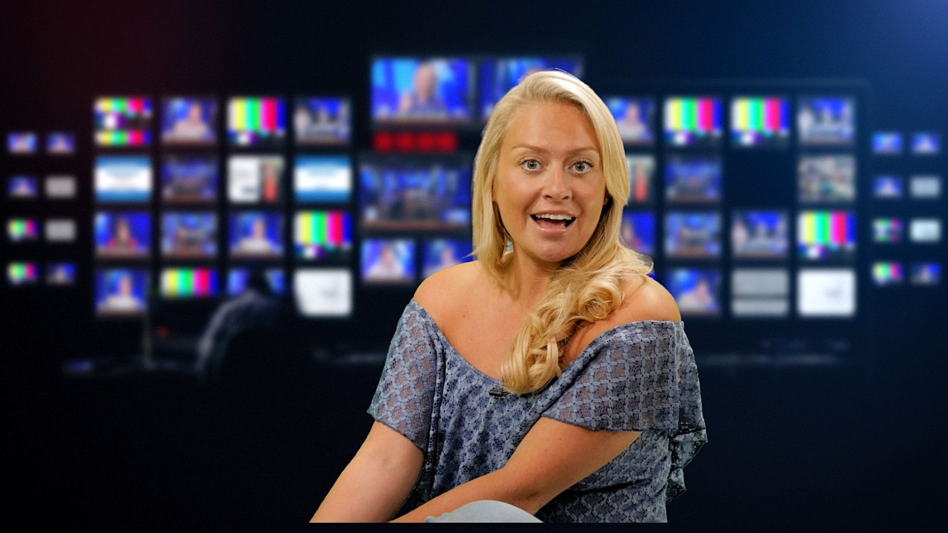 Piece to camera in our London TV training studio
