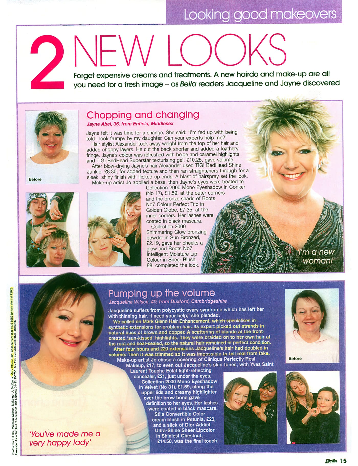 'Pumping up the volume for thinning hair' - Bella Magazine