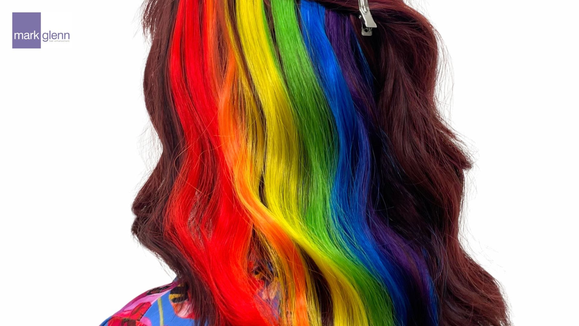 Rainbow Fibre Hair Extensions for Pride