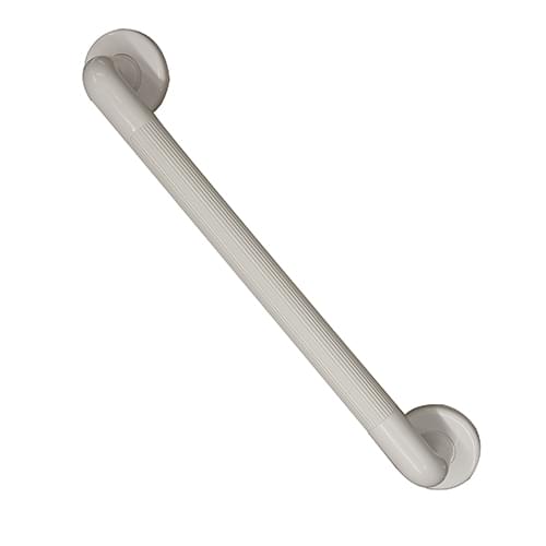 1921 Grab Rail 3000 X 35mm White Fluted Plastic with Cover Plates