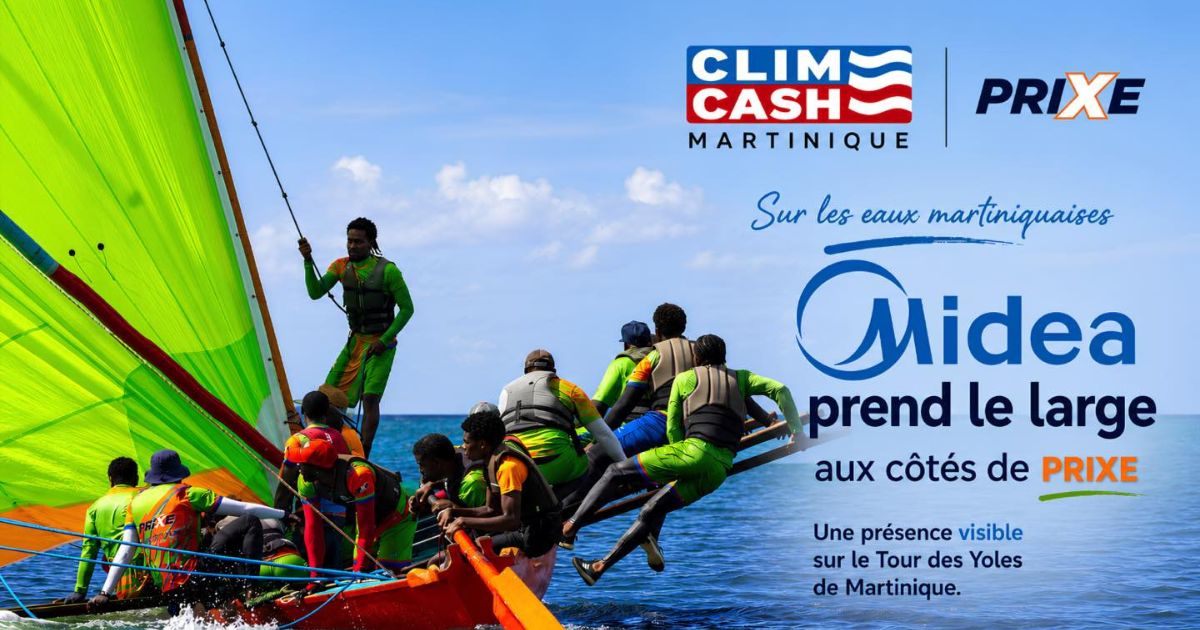Tour des Yoles 2026 : Clim Cash Martinique soutient l'Association des Yoles Rondes de la Baie des Mulets avec MIDEA