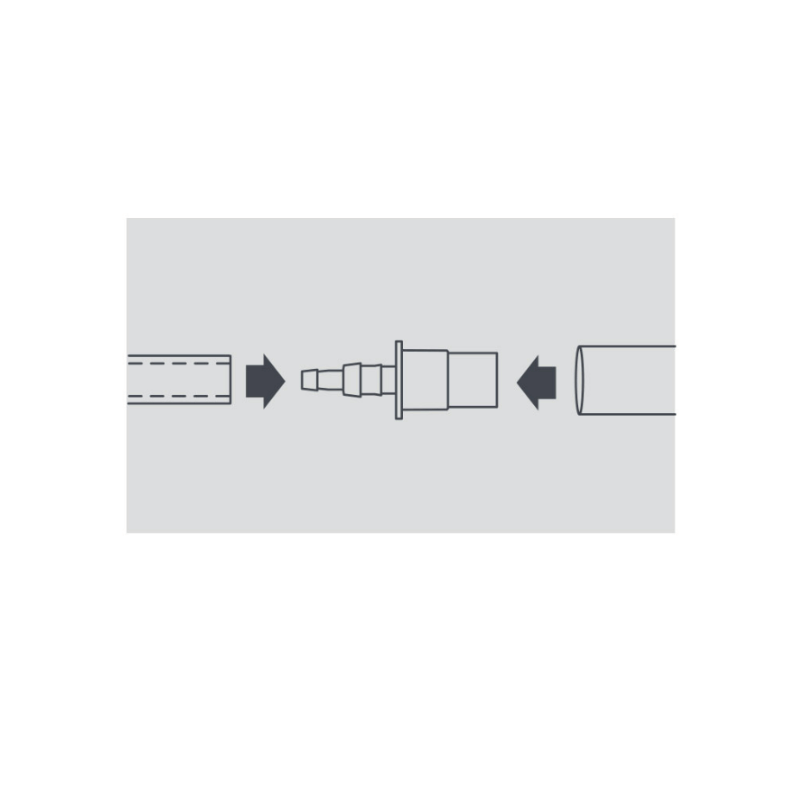 RACCORD UNION VINYLE/PVC 6X20 (PQT 3)