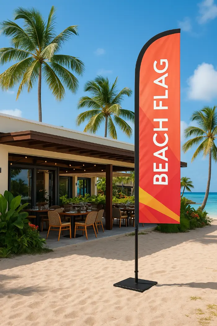 BEACH FLAG TAILLE VARIABLE - Kit PIED-MAT-VOILE