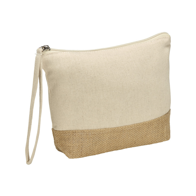 Pochette zippée coton et jute - Panama S