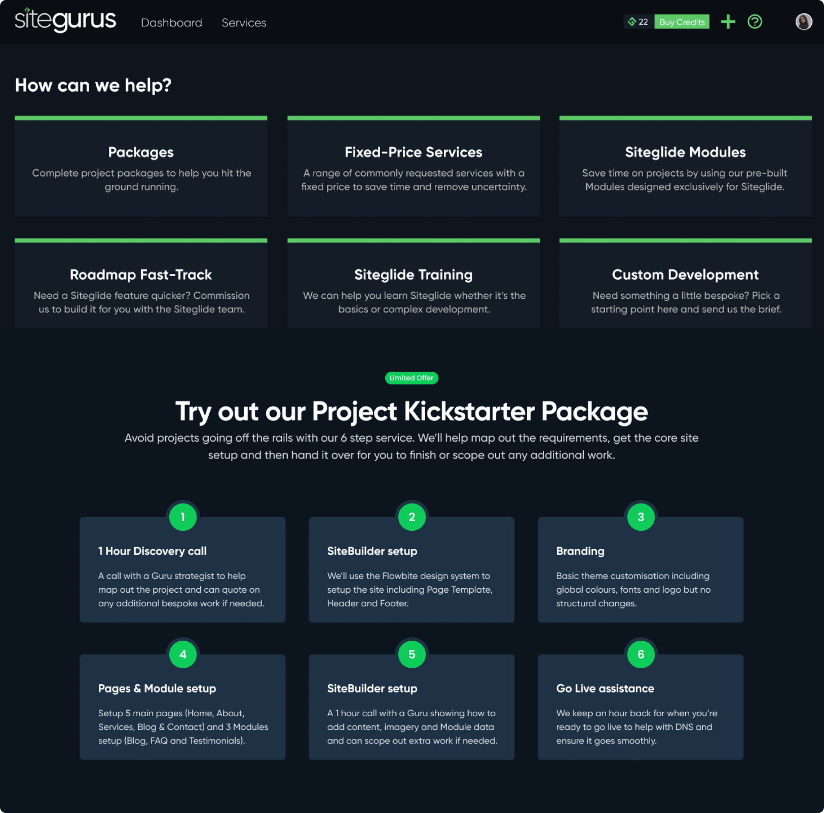 SiteGurus portal