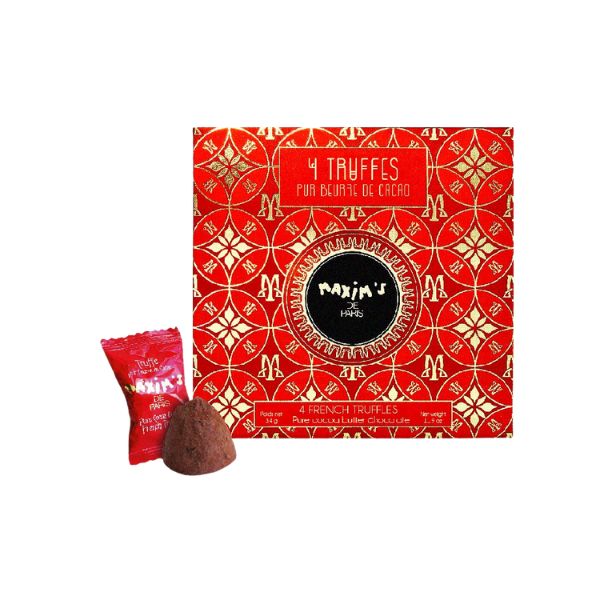 4 truffes chocolats pur beurre de cacao Maxim's